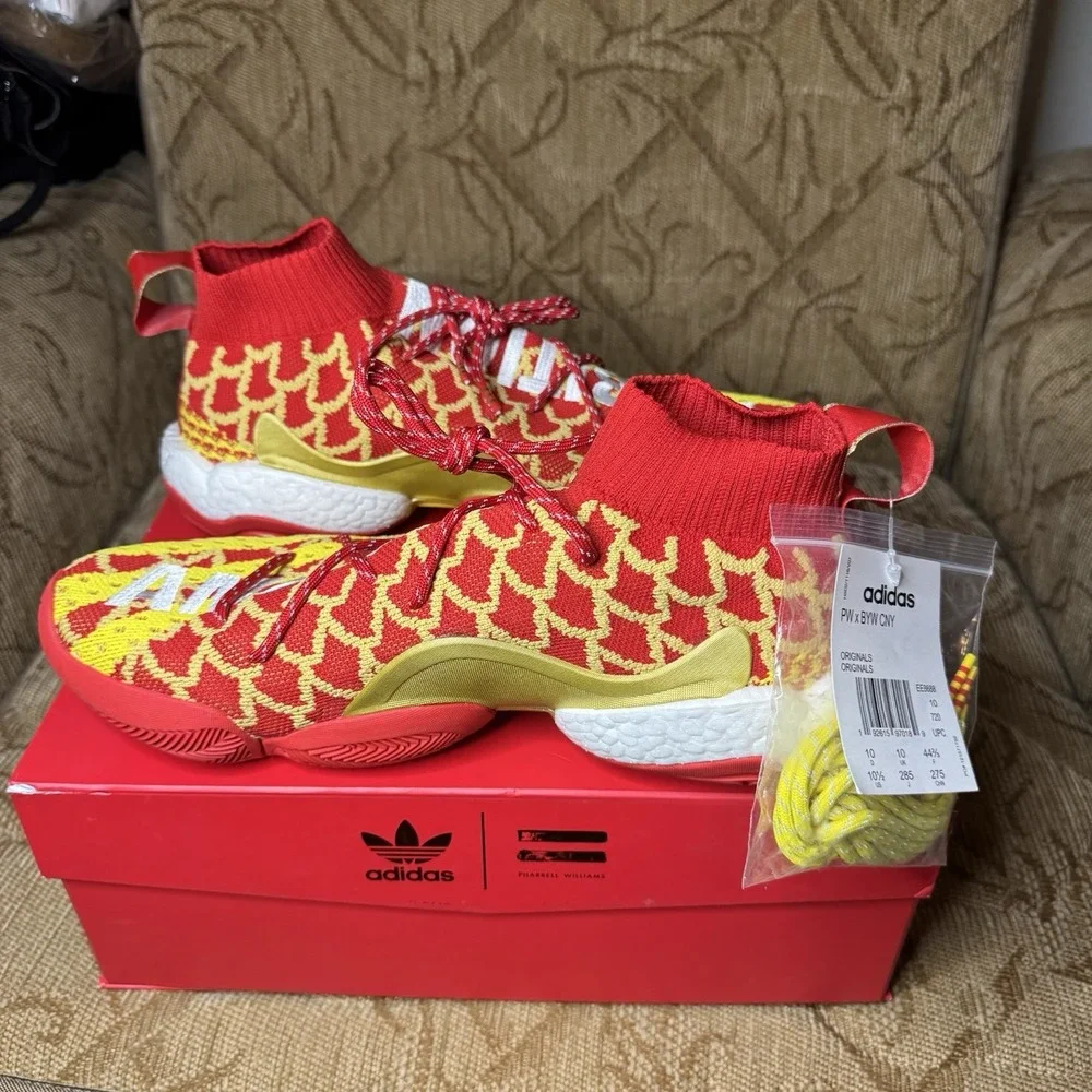 Adidas Pharrell x Crazy BYW Chinese New Year Sneakers Men's 10.5 Ambition EE8688